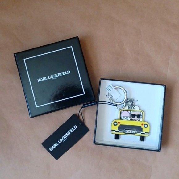Karl Lagerfeld Accessories - Karl Lagerfeld Paris NYC Taxi Keychain NWT